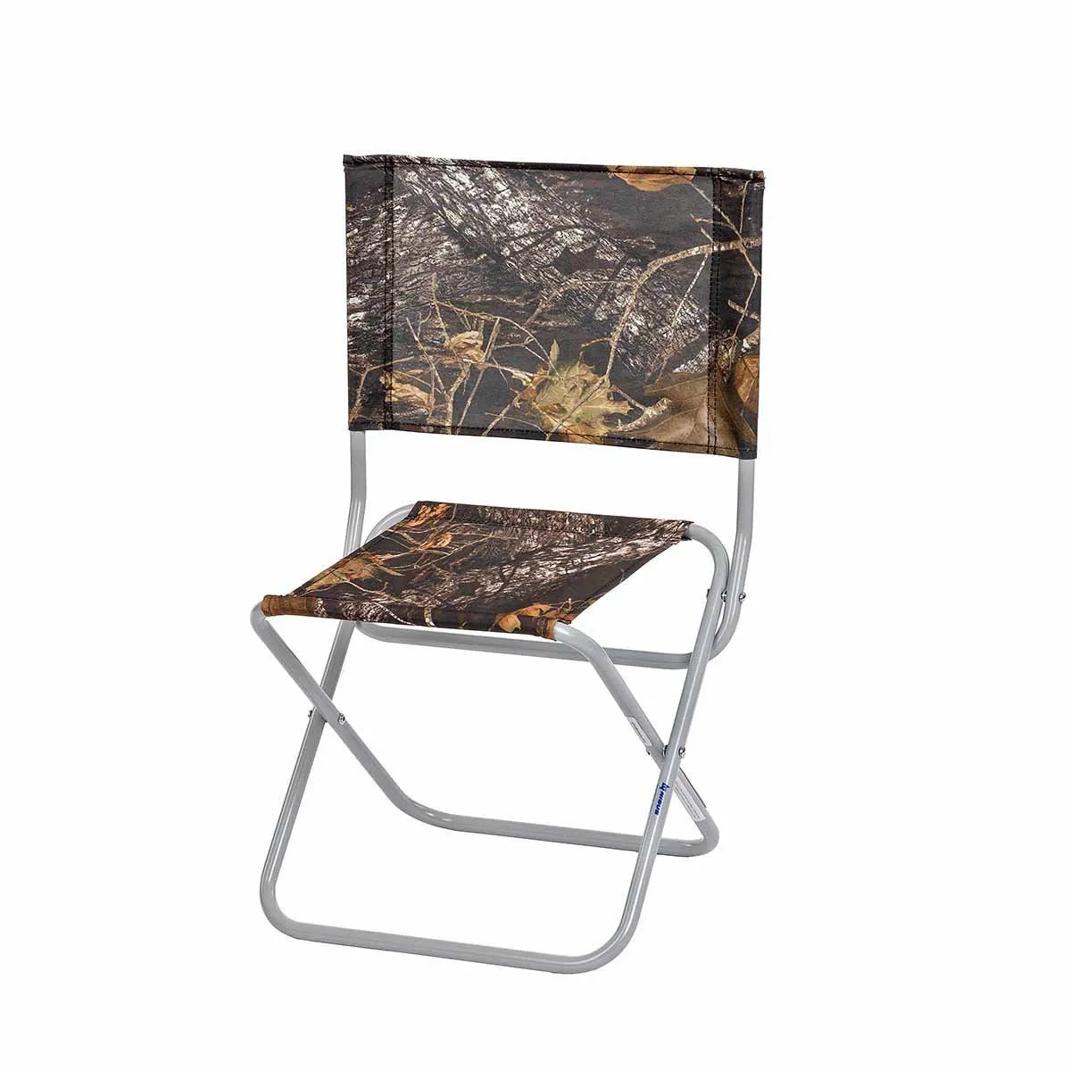 Camo Print Folding Fishing Chair with Back Support