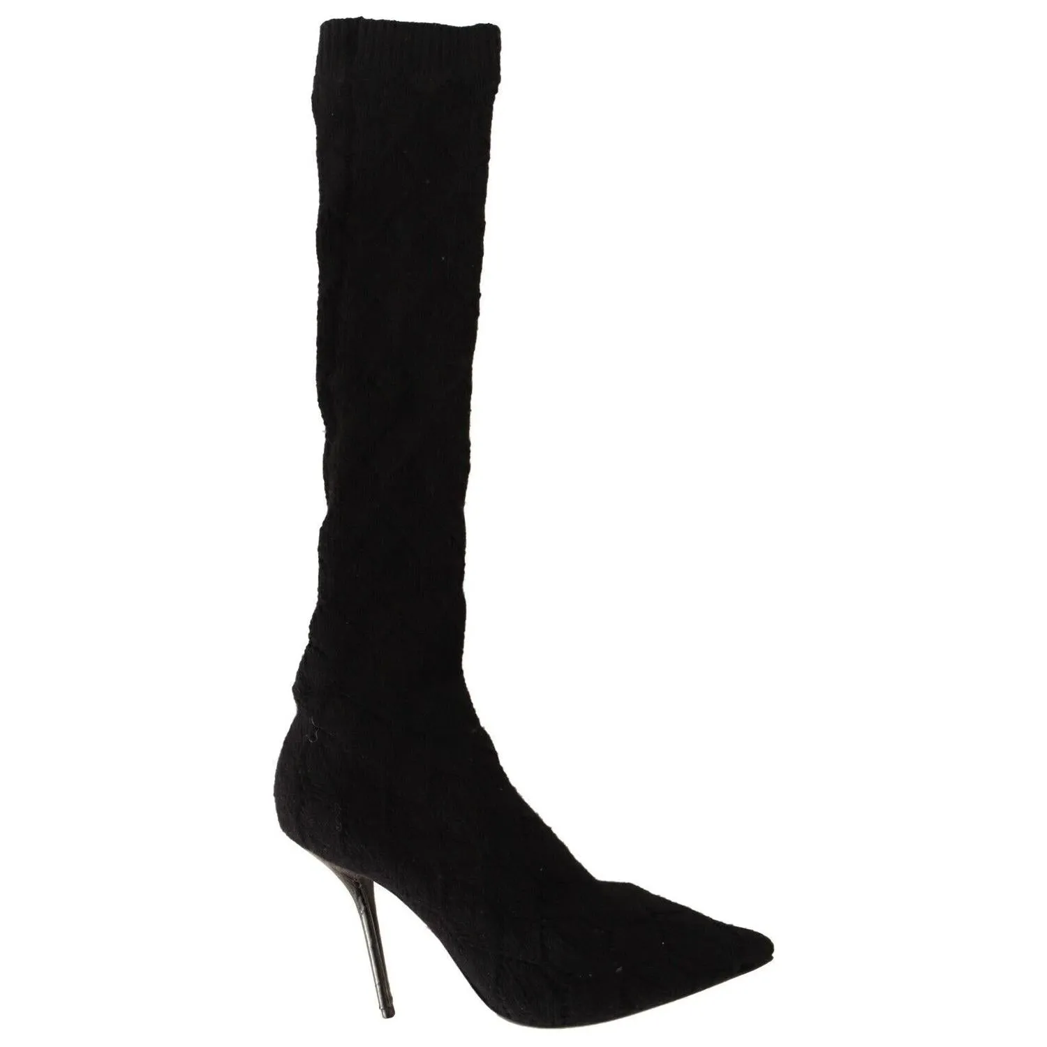 Dolce & Gabbana Elegant Black Stretch Socks Boots