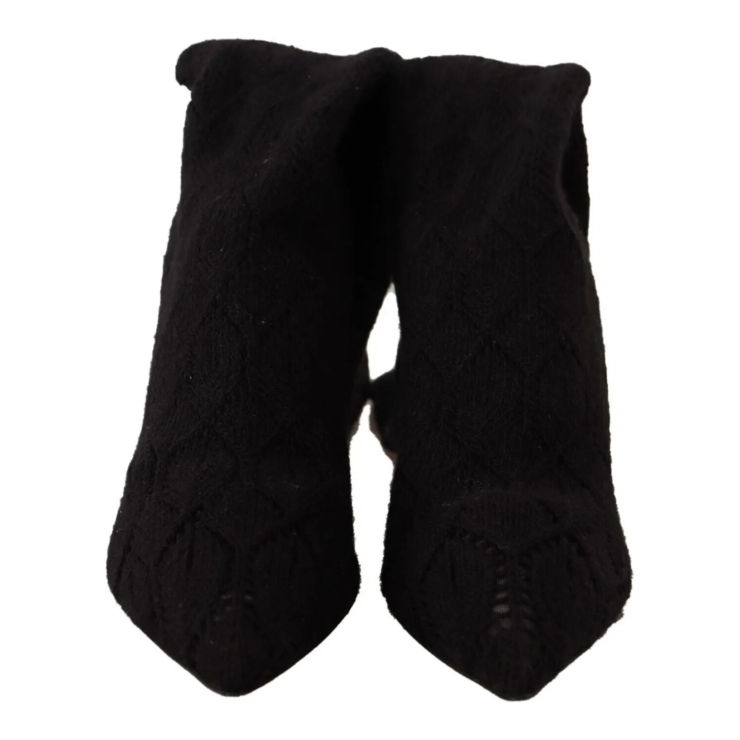 Dolce & Gabbana Elegant Black Stretch Socks Boots