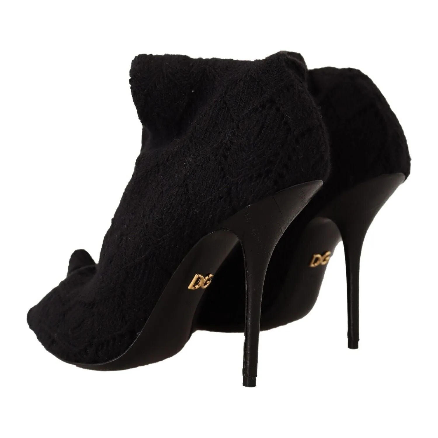 Dolce & Gabbana Elegant Black Stretch Socks Boots