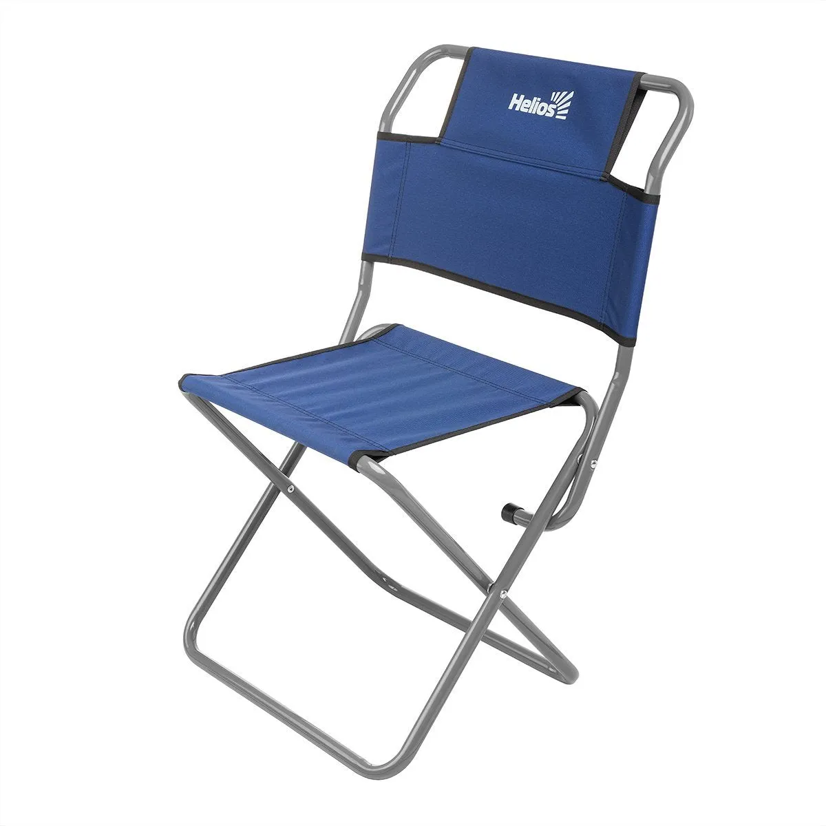 Folding Steel Frame Camping Chair with Back Support