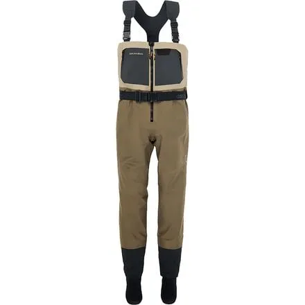 Men's Boundary Zip Stockingfoot Waders Grundens, Stone/Otter