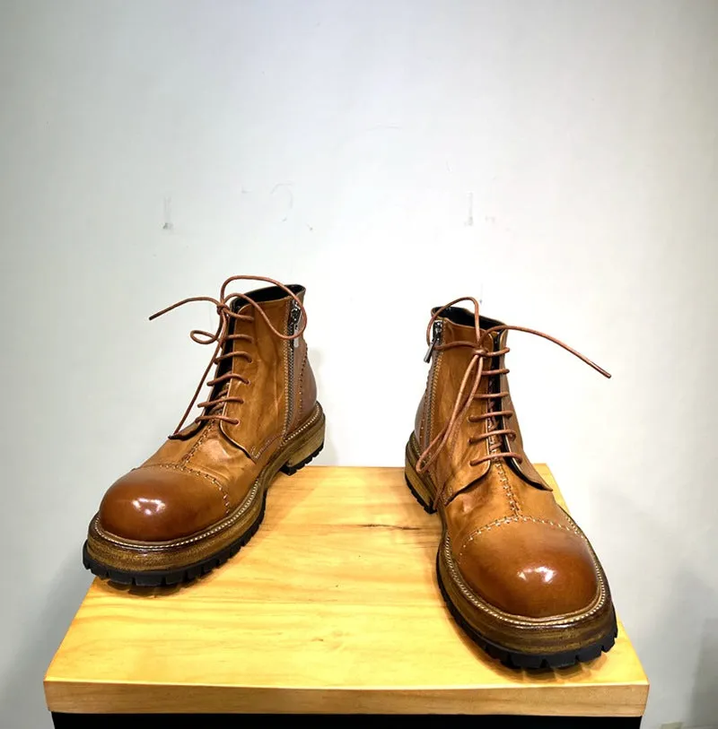 Men's Zip Work Boots