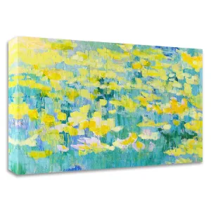 "And They Were All Yellow" Wrapped Canvas Print Wall Art