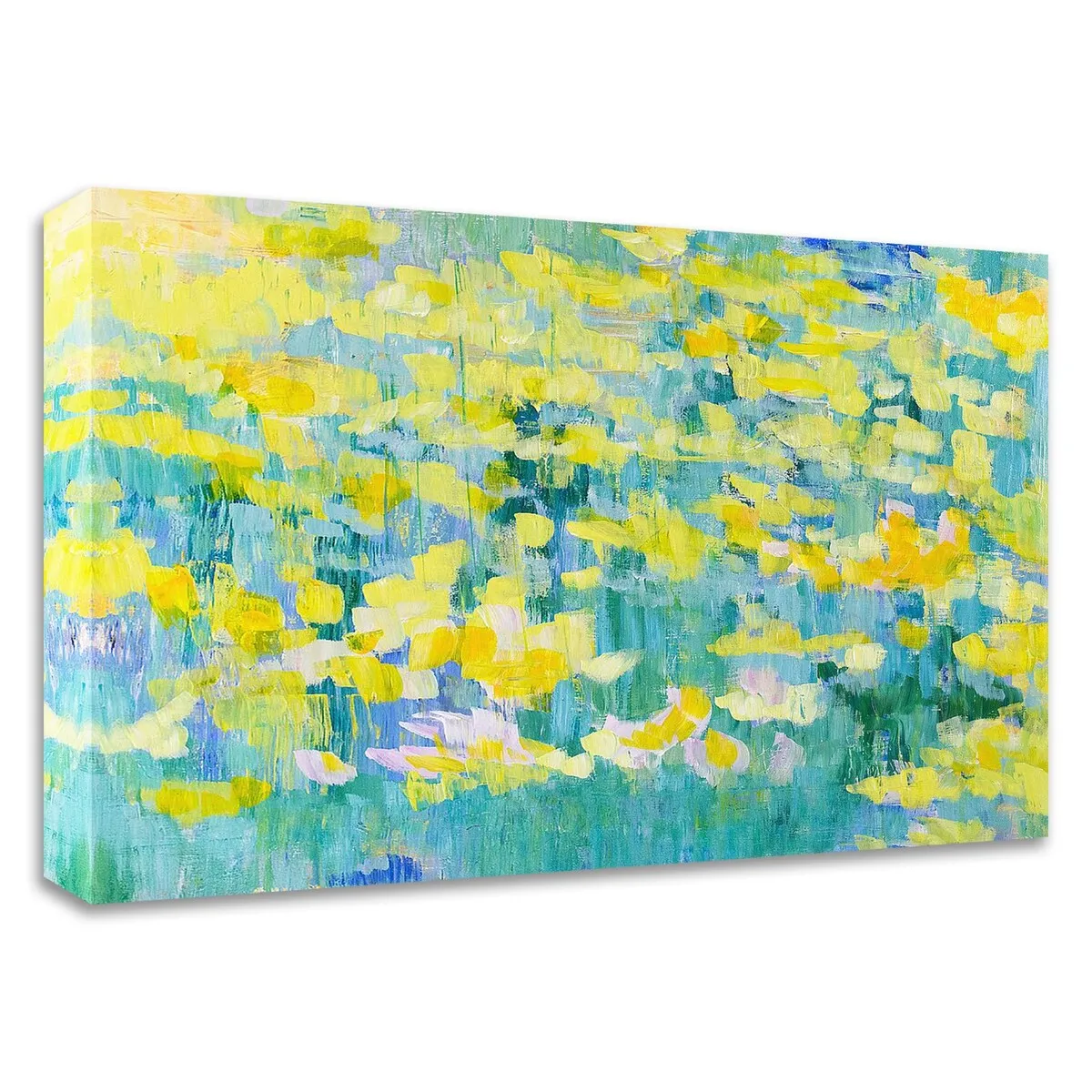 "And They Were All Yellow" Wrapped Canvas Print Wall Art