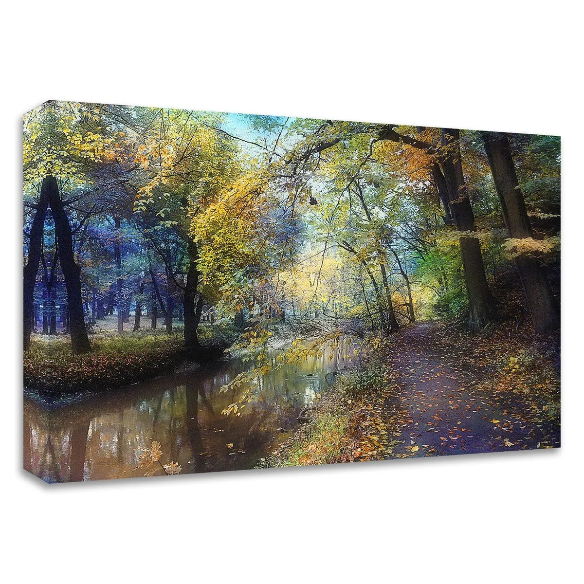 "Autumn Walk" Wrapped Canvas Print Wall Art