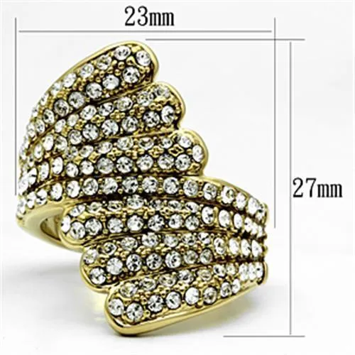 Ring Top GRD Crystal Clear GL284 for Women Style Plating