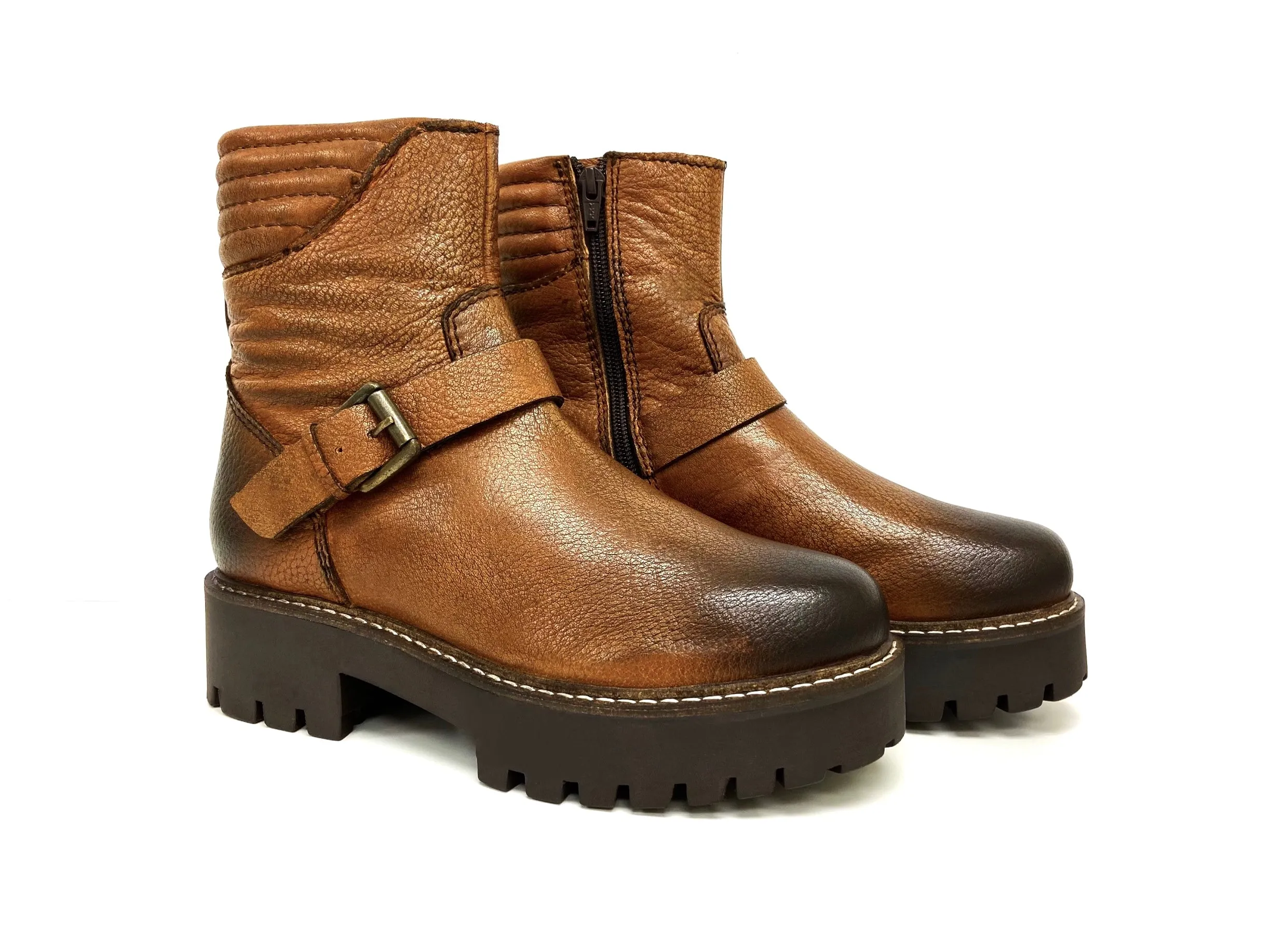 Skylar Tan Biker Boot