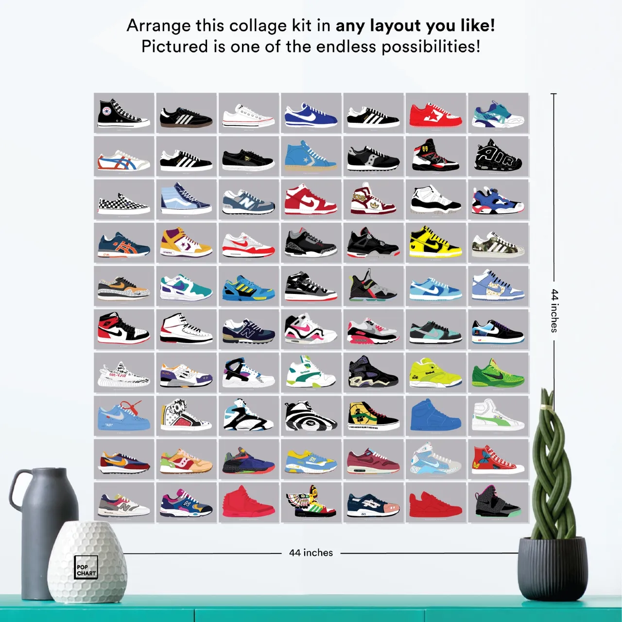 Sneakers Wall Collage Kit