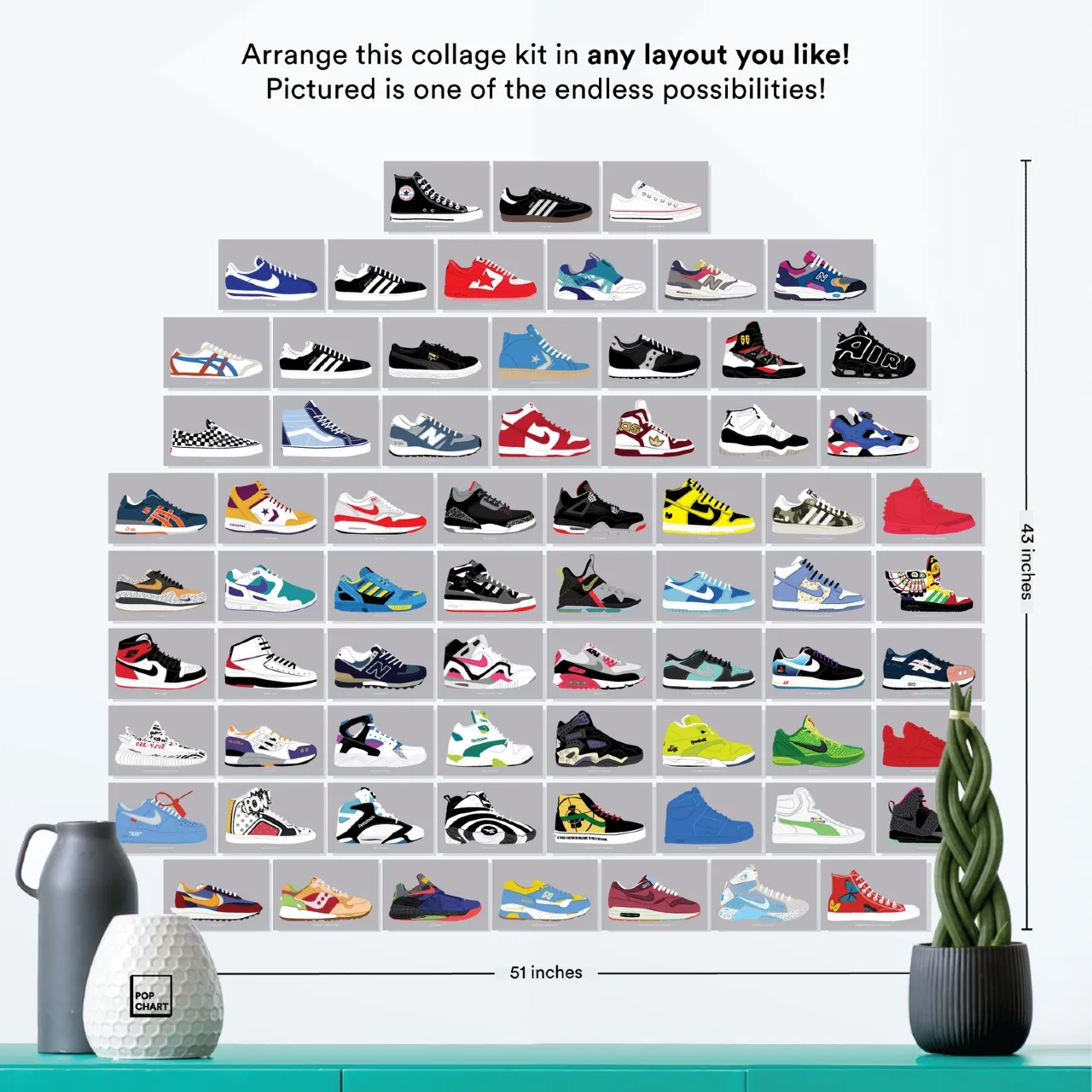 Sneakers Wall Collage Kit