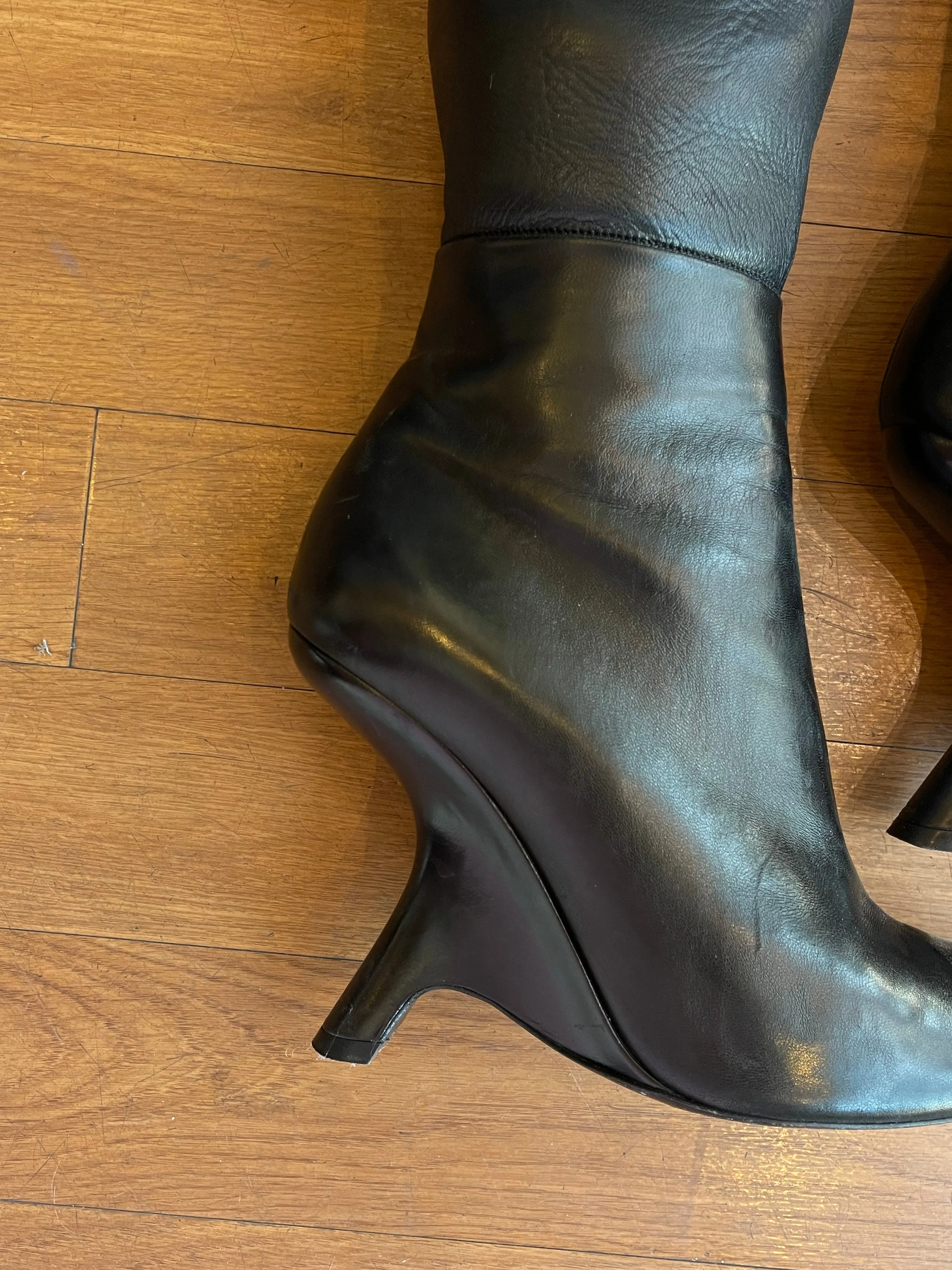 Tom Ford Thigh High Wedge Boots Size 9