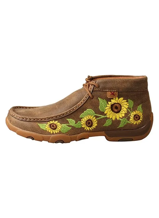 Twisted X Women's Chukka Driving Moc, Bomber/Sunflower