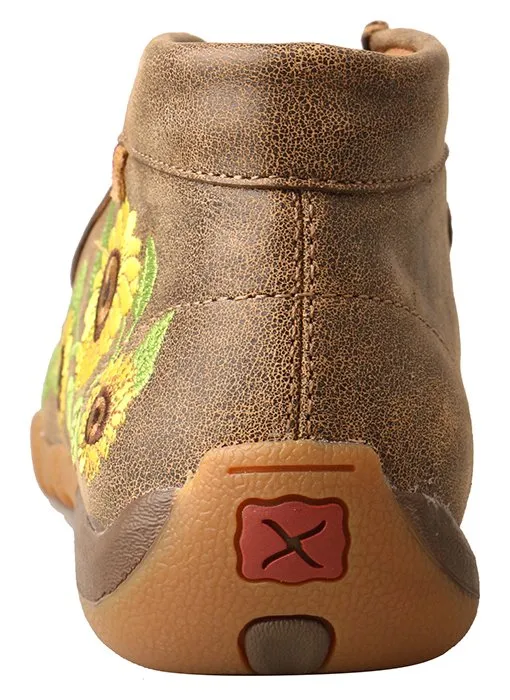 Twisted X Women's Chukka Driving Moc, Bomber/Sunflower