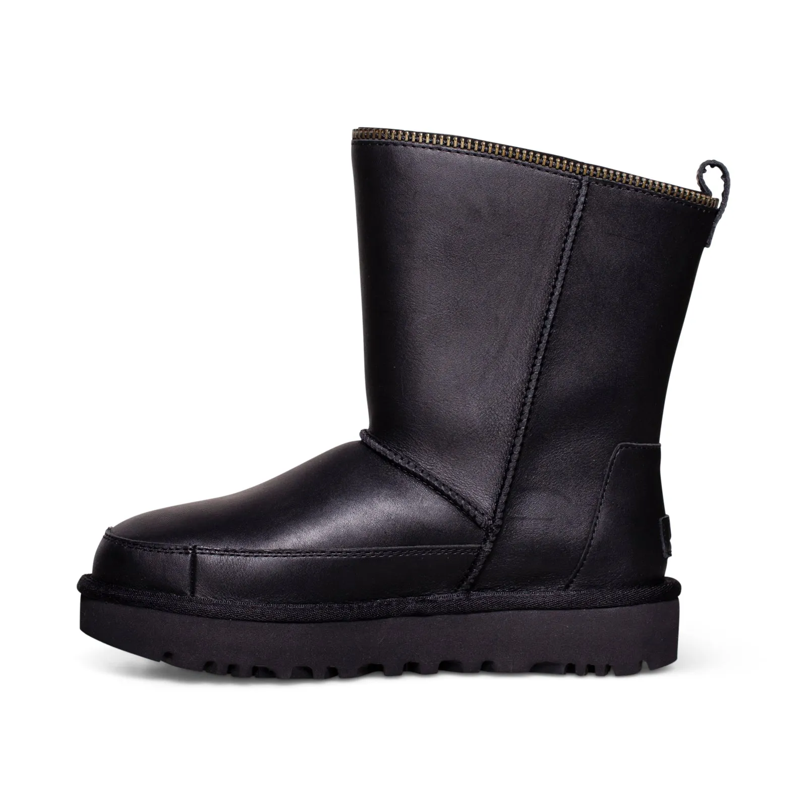 UGG Classic Short Moto Black Boots - Women's