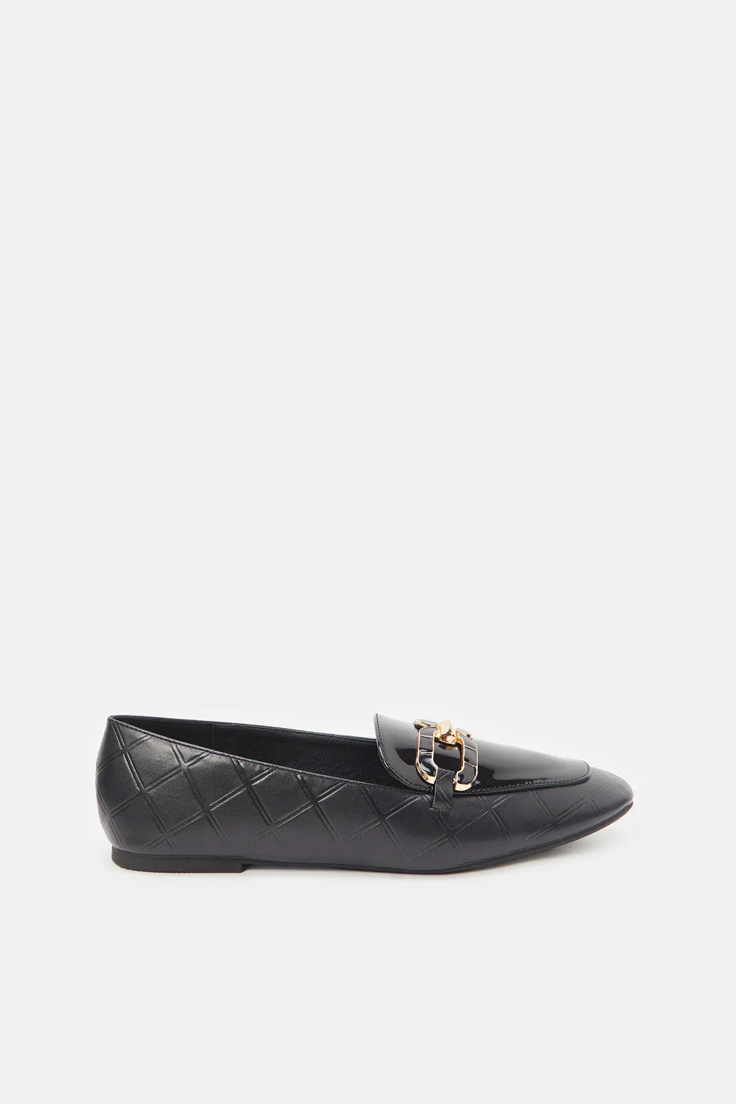 Women Black Patent Loafers